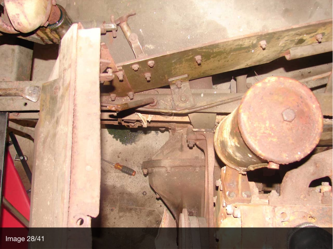 Halftrack transmission and floor pan getting started