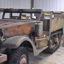 Halftrack side view original condition